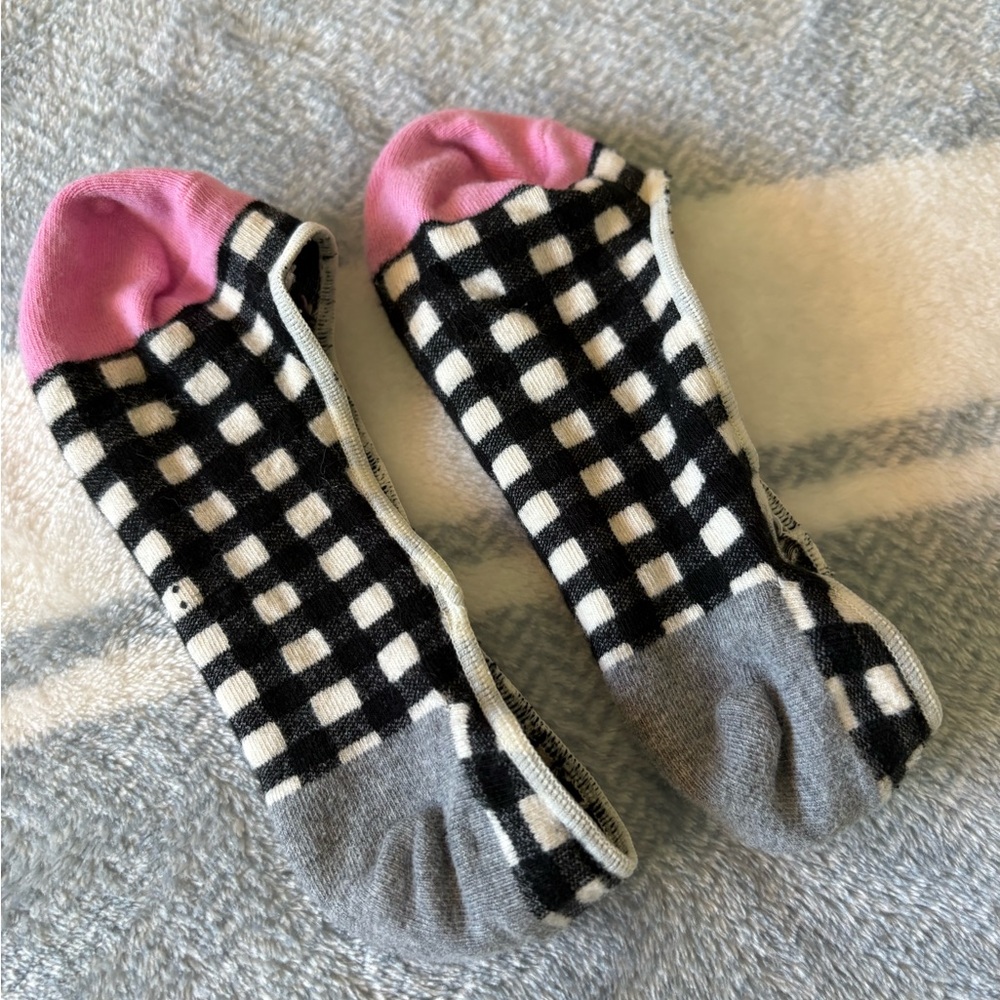 J. Crew- Checkered No Show Socks